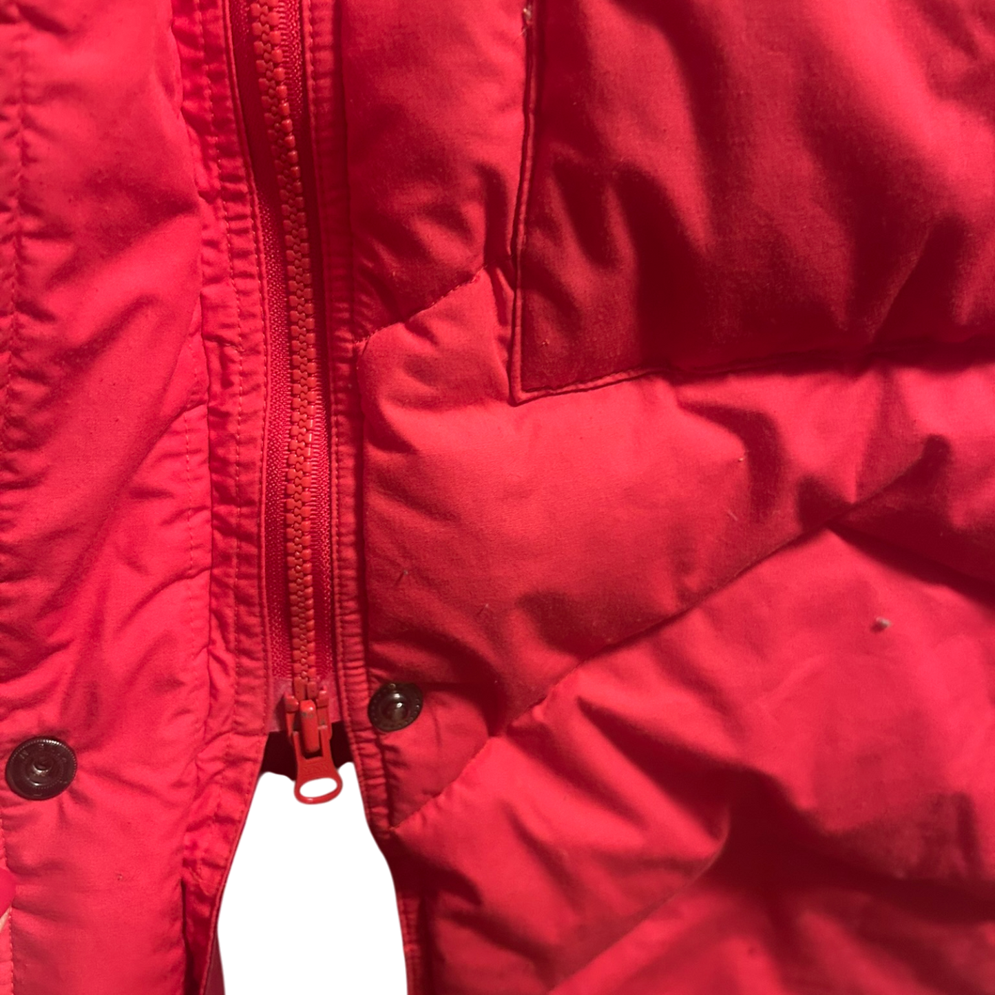 Elho Vintage Daunenmantel Rot Gr 40 90s Lang Daunenjacke Wintermantel Damen