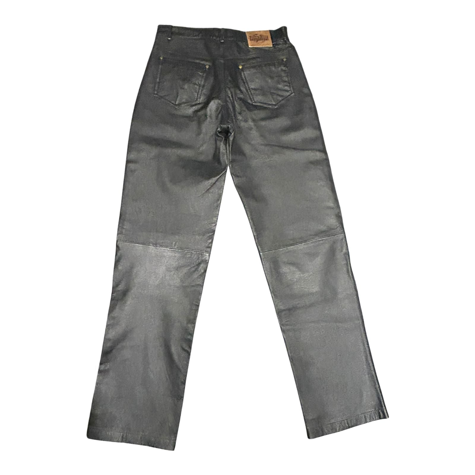 John F. Gee Lederhose schwarz Größe S-M