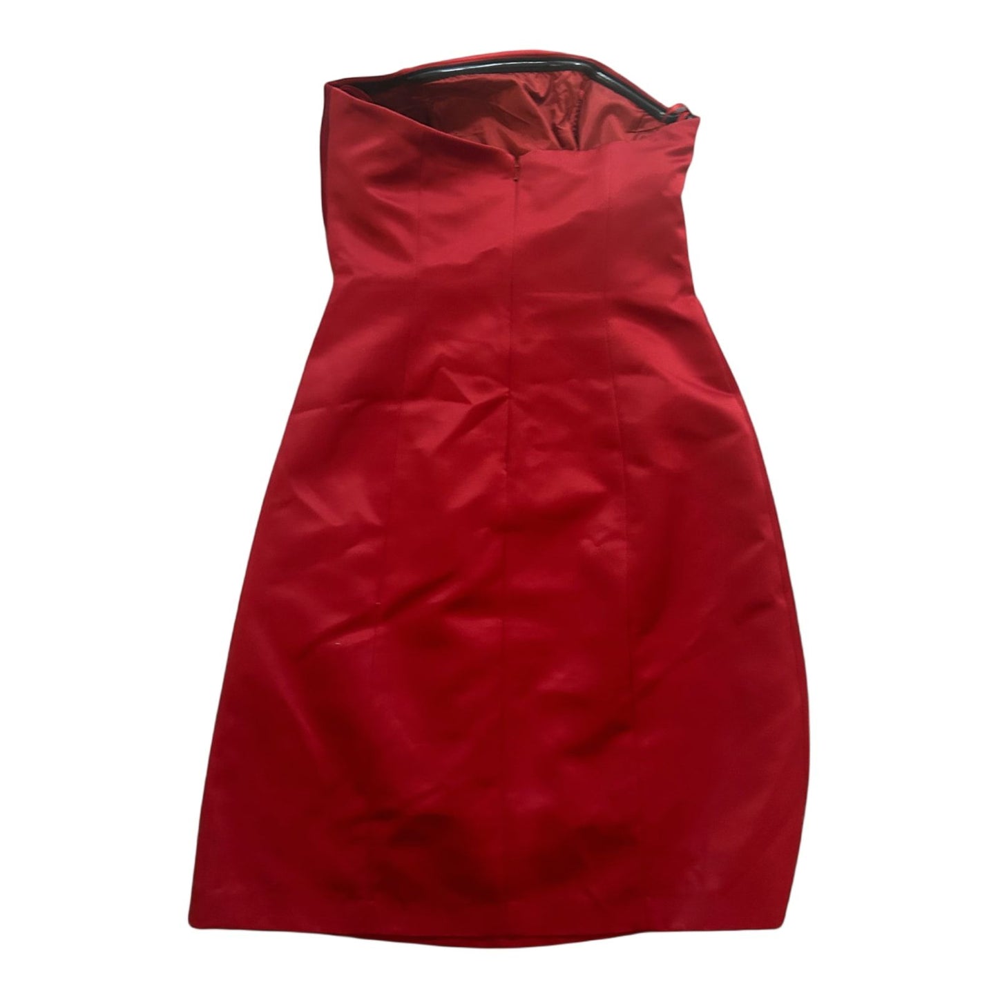 Mariposa Kleid Damen Dress Damenkleid Gr. 38 Rot Satin Schulterfrei Elegant Neu