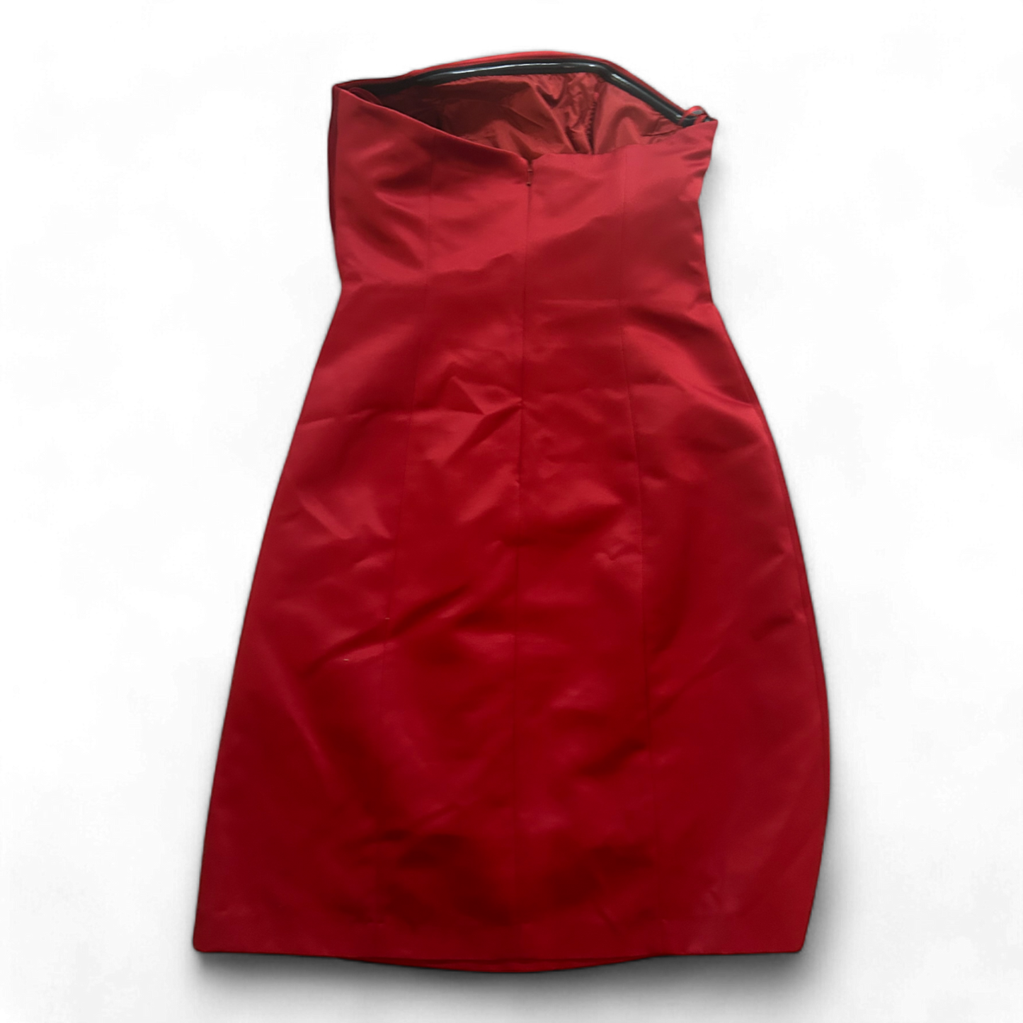 Mariposa Kleid Damen Dress Damenkleid Gr. 38 Rot Satin Schulterfrei Elegant Neu