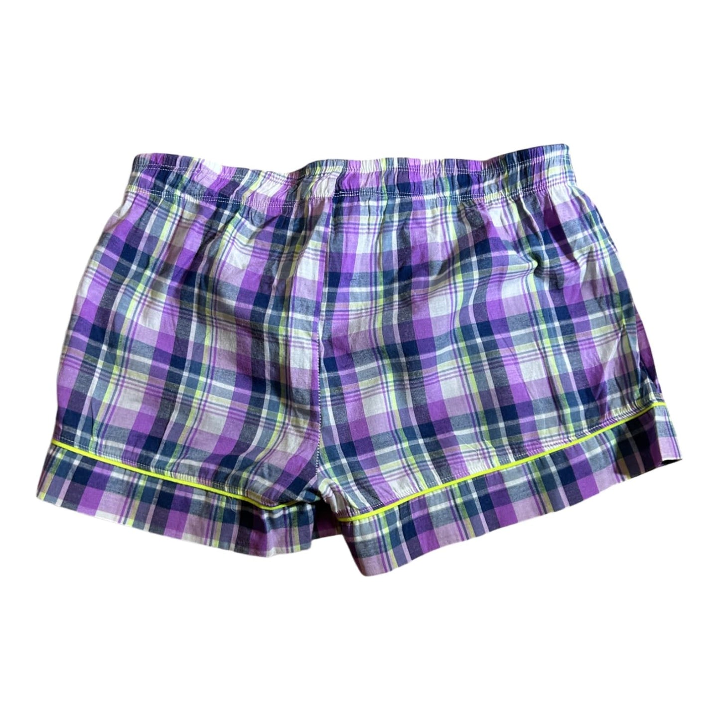 Pure Panda Shorts Damen lila-rosa kariert Größe 38
