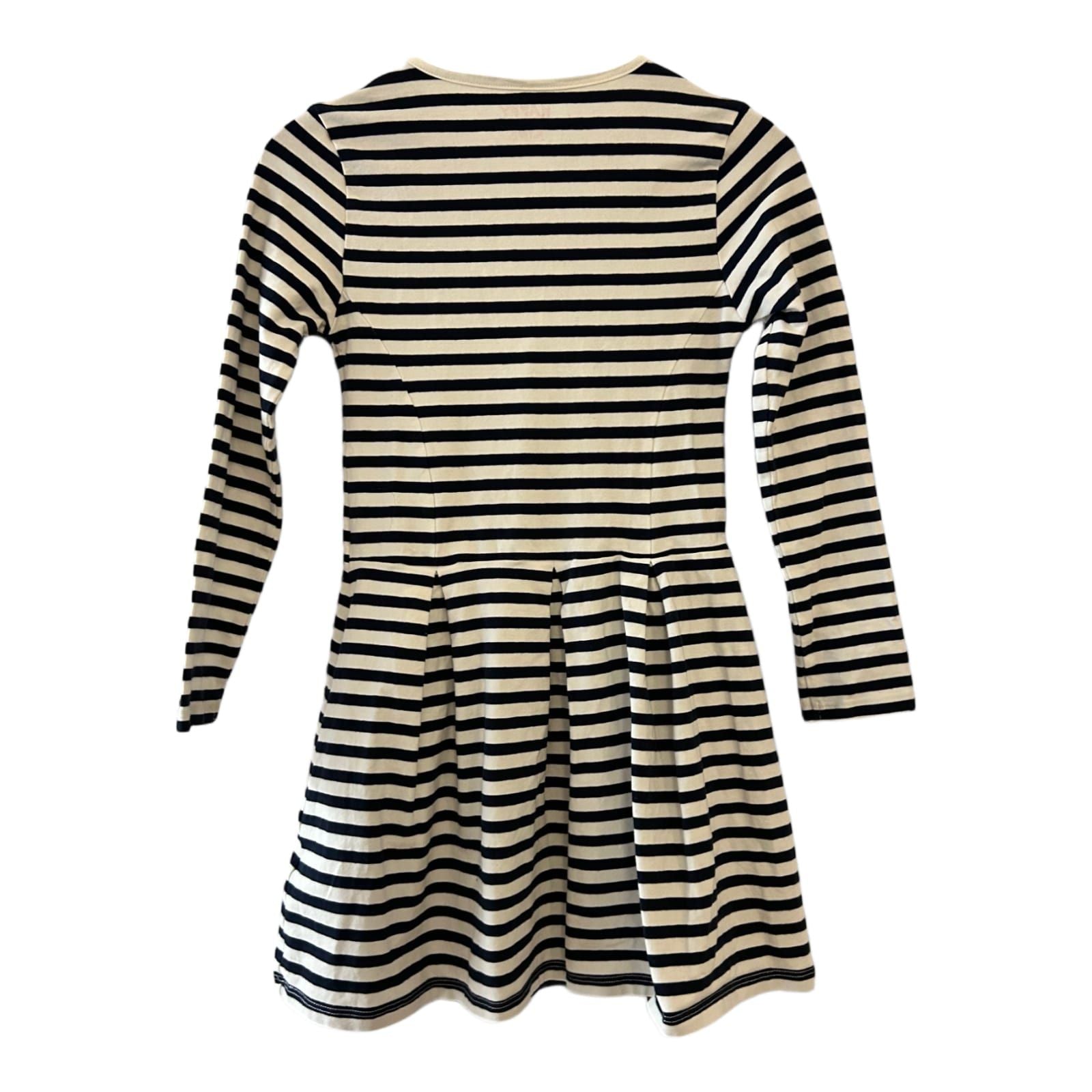 Tchibo Kleid Mädchen Dress Kinderkleid Gr. 122 Schwarz Weiß Baumwolle Look Neu