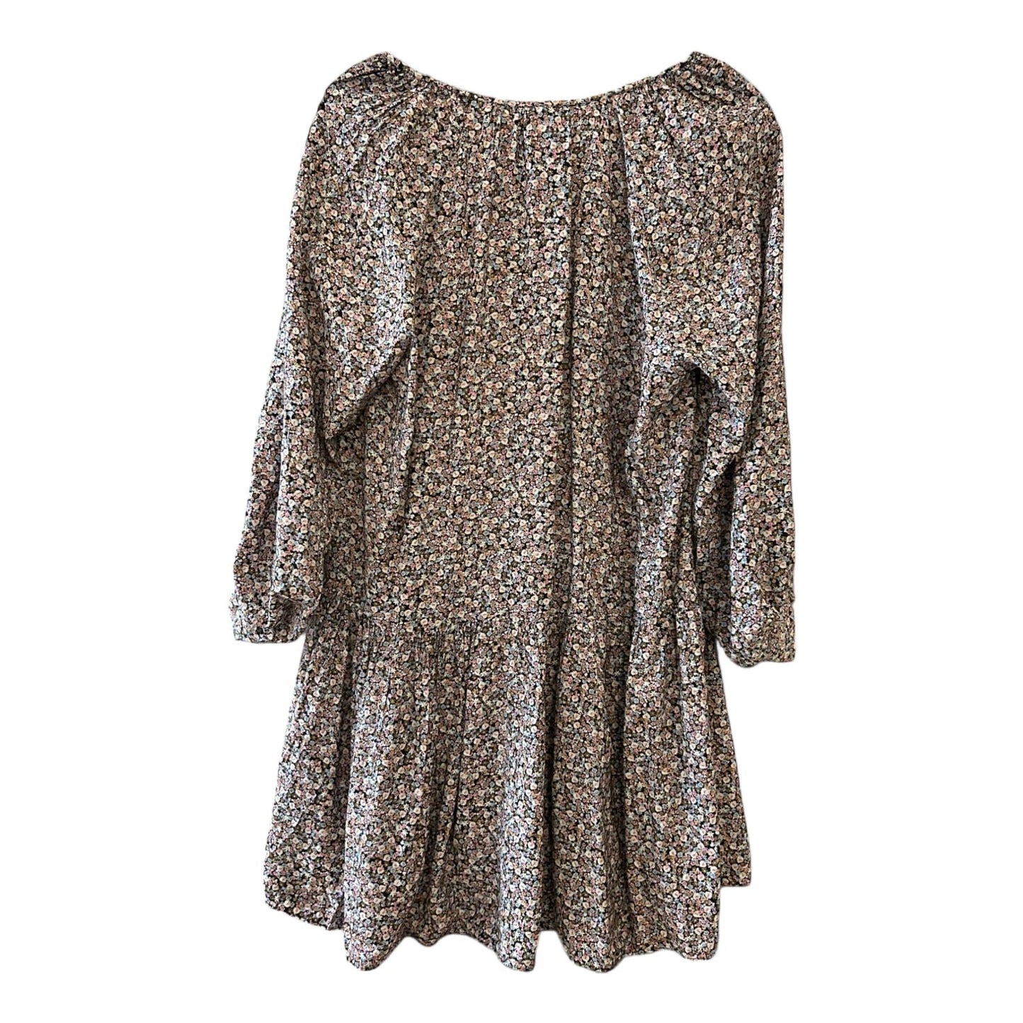 H&M Kleid Damen Dress Damenkleid Gr. M Blumenprint Weit Sommerkleid Look Elegant