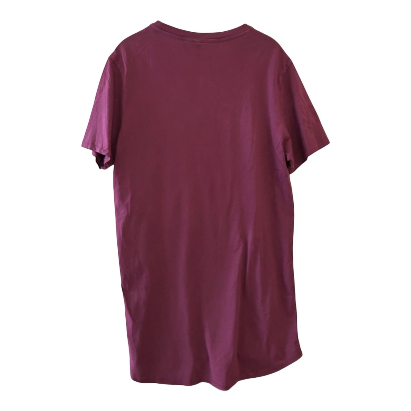 H&M Damen Longshirt/T-Shirtkleid bordeaux Größe M
