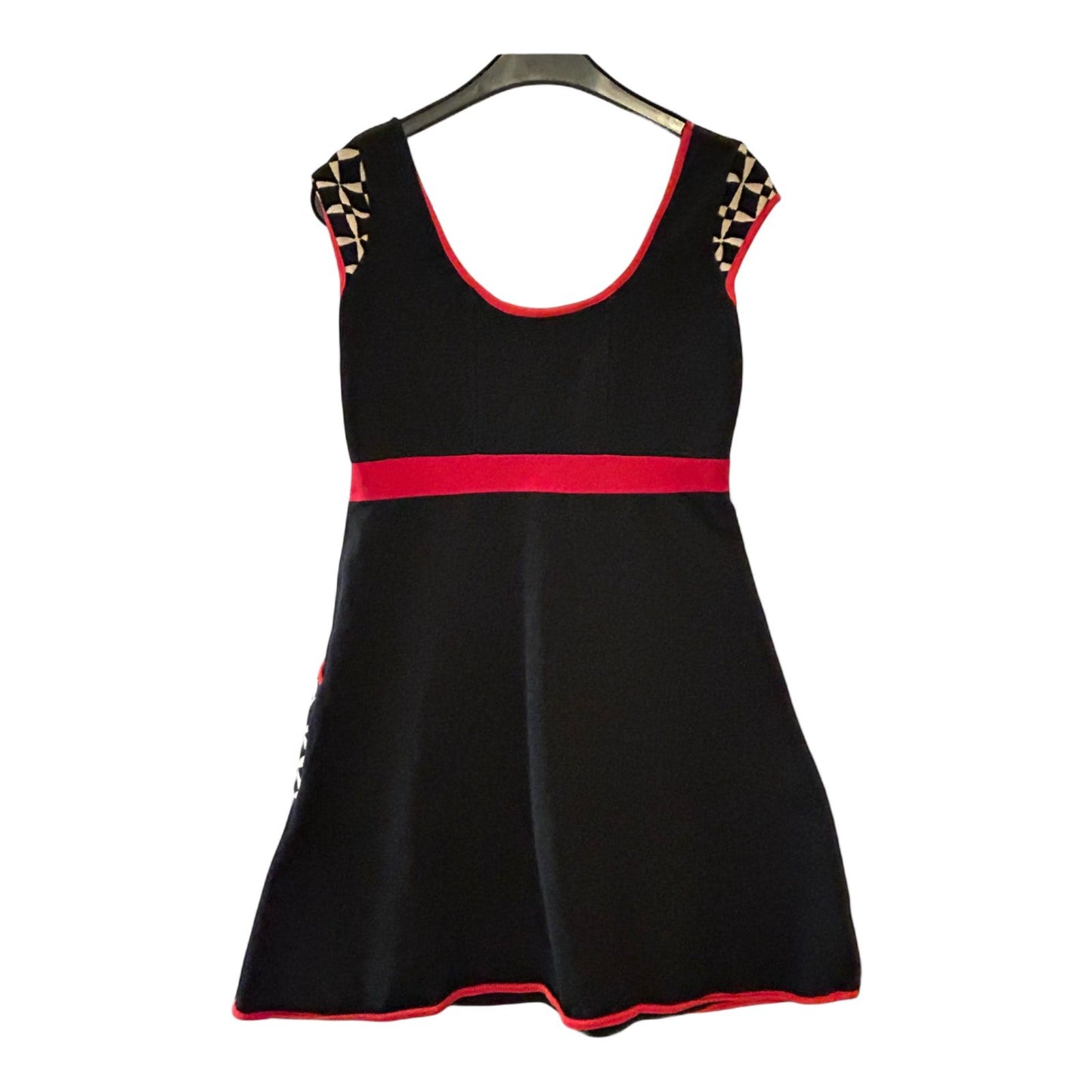 Kleid Damen Dress Damenkleid Gr. S M Schwarz Netz Einsatz Stretch Elegant Look