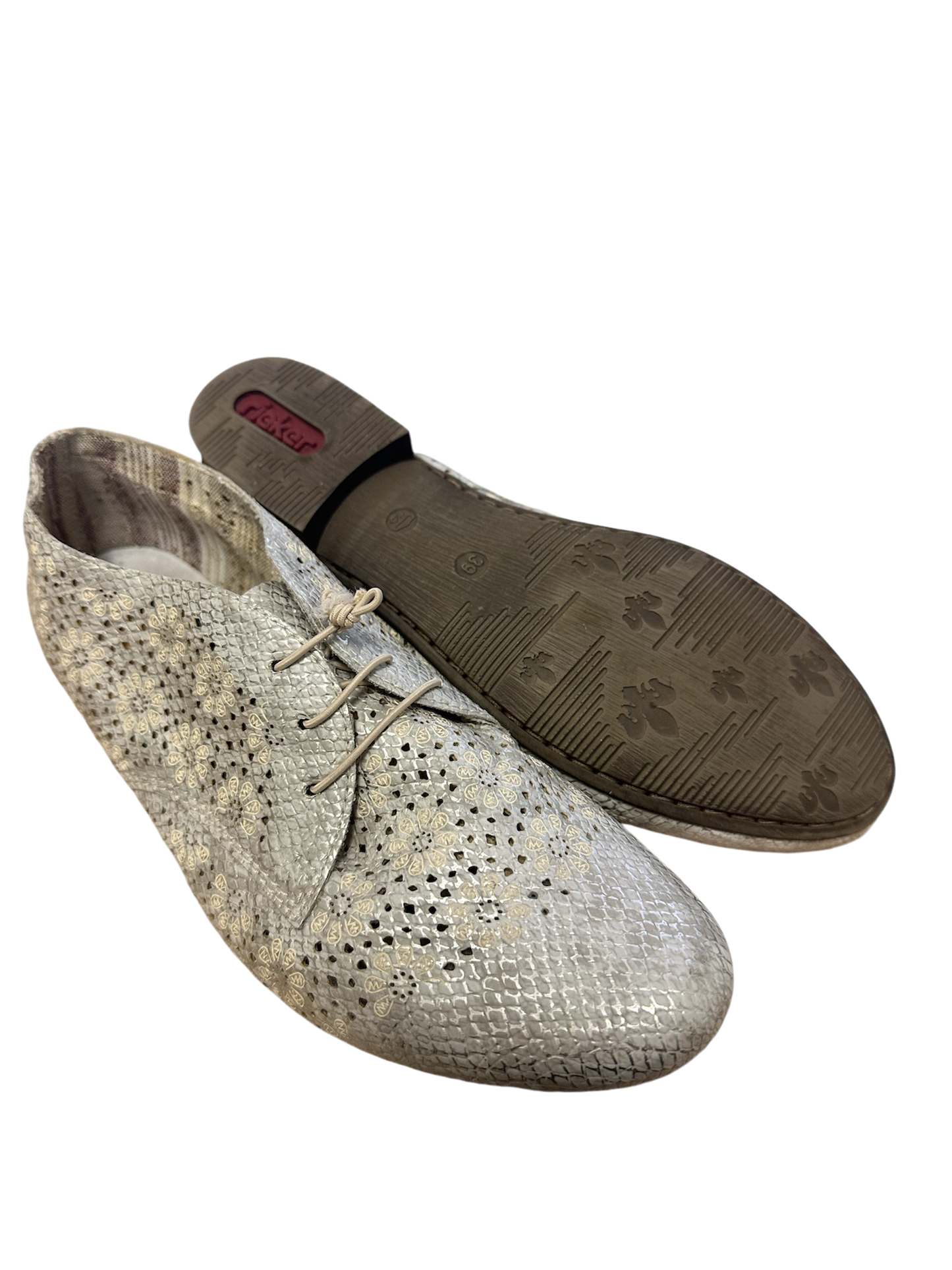 Rieker Damenhalbschuhe - beige Gr. 39