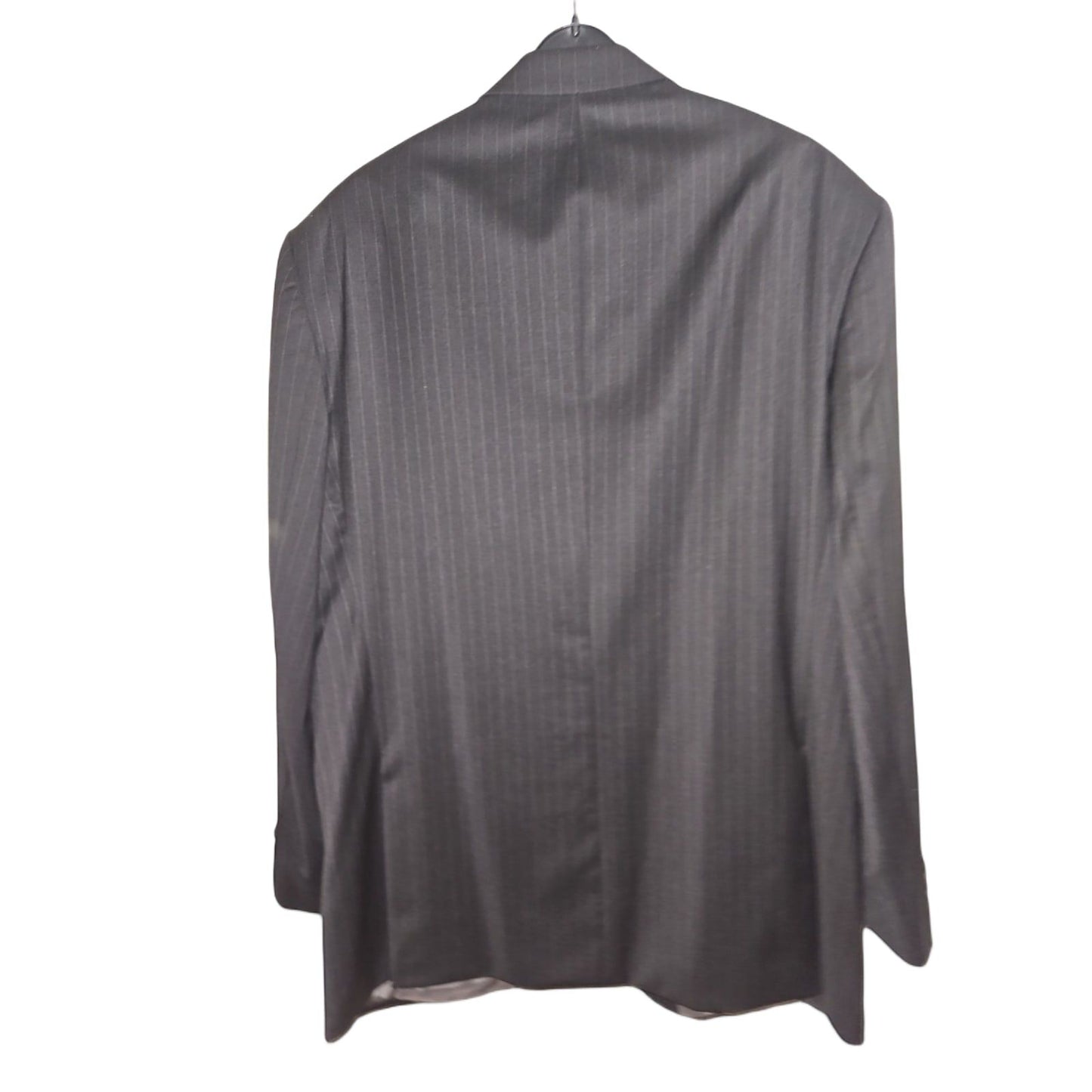 Cerruti Sakko Gr 56 Herren Sakko Schwarz Elegant Gestreift Italienischer Stoff