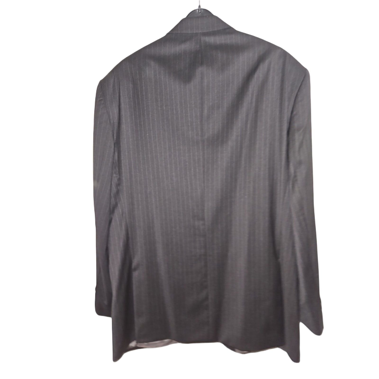 Cerruti Sakko Gr 56 Herren Sakko Schwarz Elegant Gestreift Italienischer Stoff