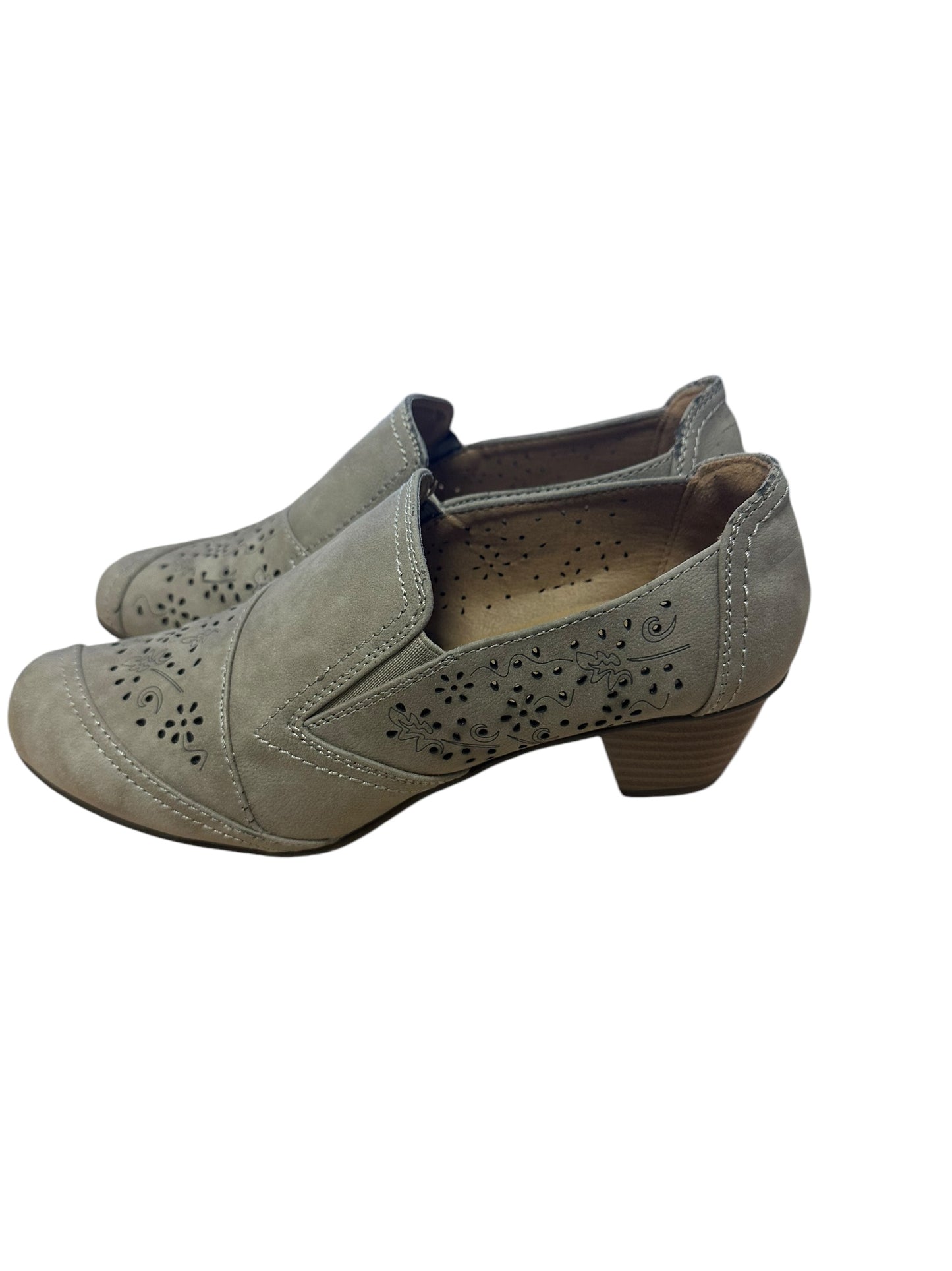 Cityline Damen Absatzschuhe graubraun Gr. 38