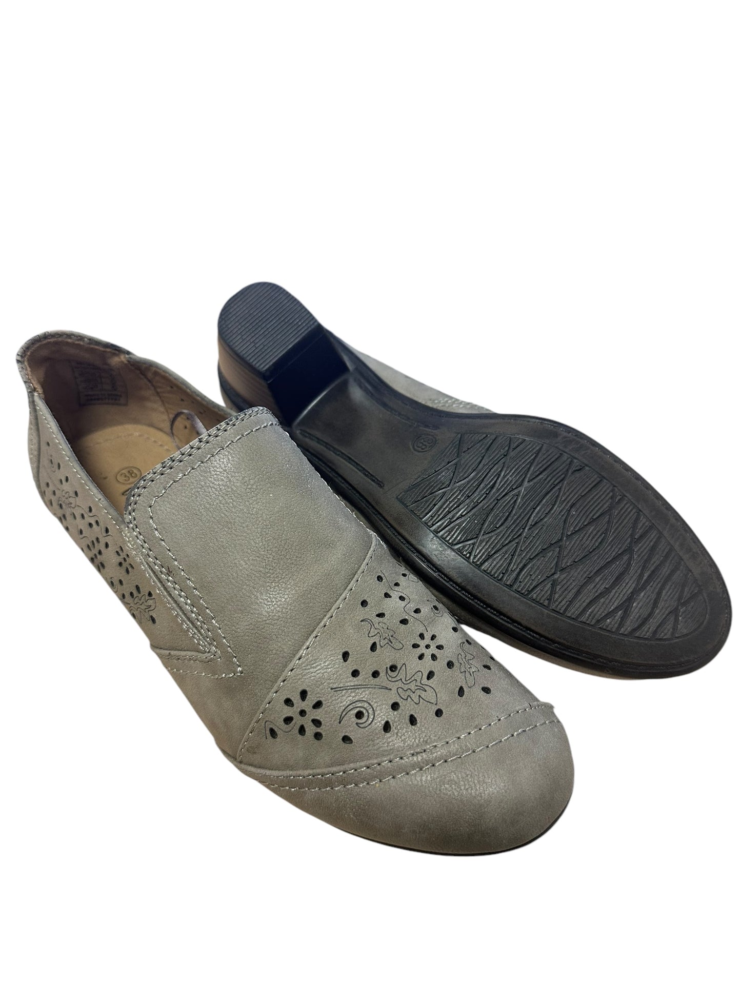 Cityline Damen Absatzschuhe graubraun Gr. 38