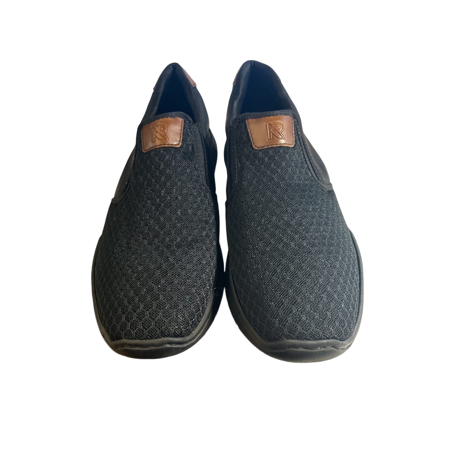 Rieker Herrenhalbschuhe Slipper asphaltschwarz Größe 46 wie neu!