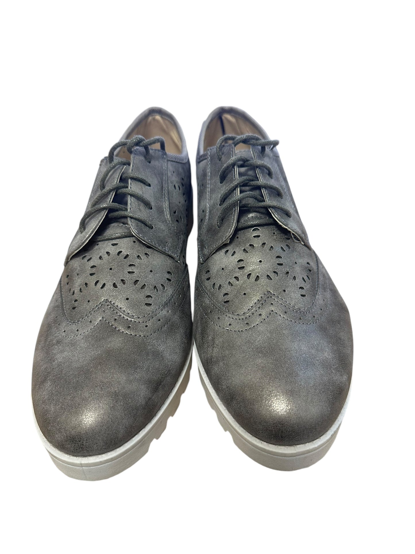 bpc collection Halbschuhe grau / silber Gr. 41