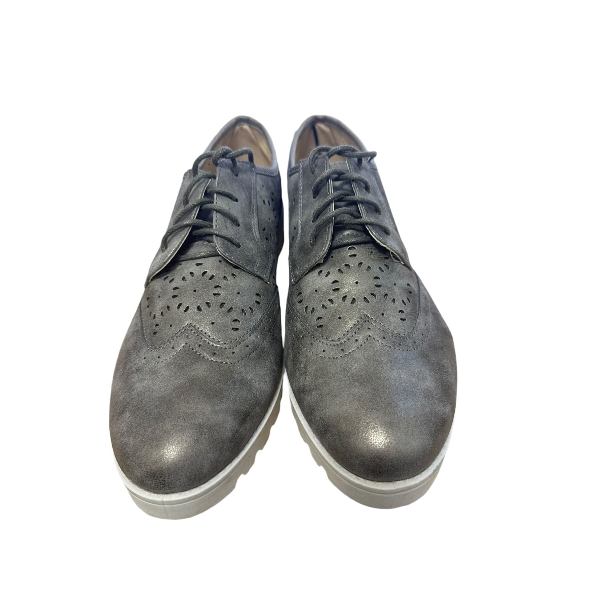 bpc collection Halbschuhe grau / silber Gr. 41