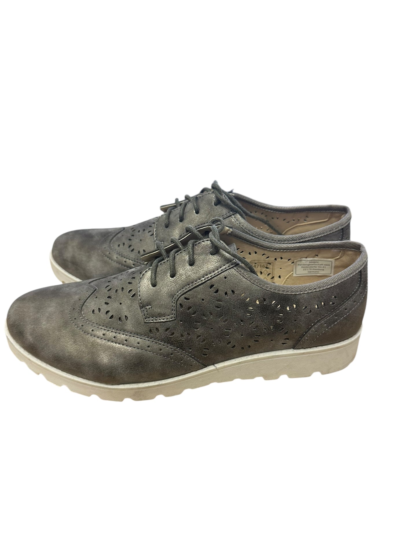 bpc collection Halbschuhe grau / silber Gr. 41