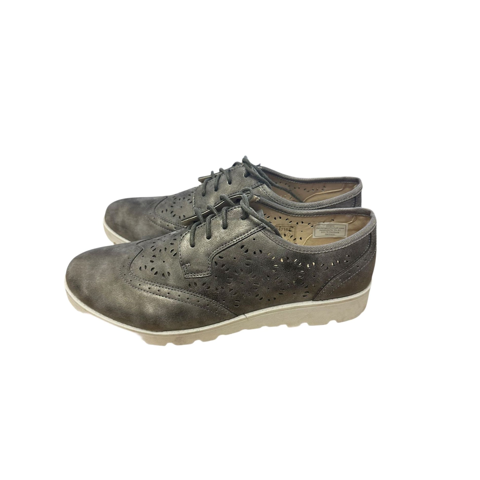 bpc collection Halbschuhe grau / silber Gr. 41