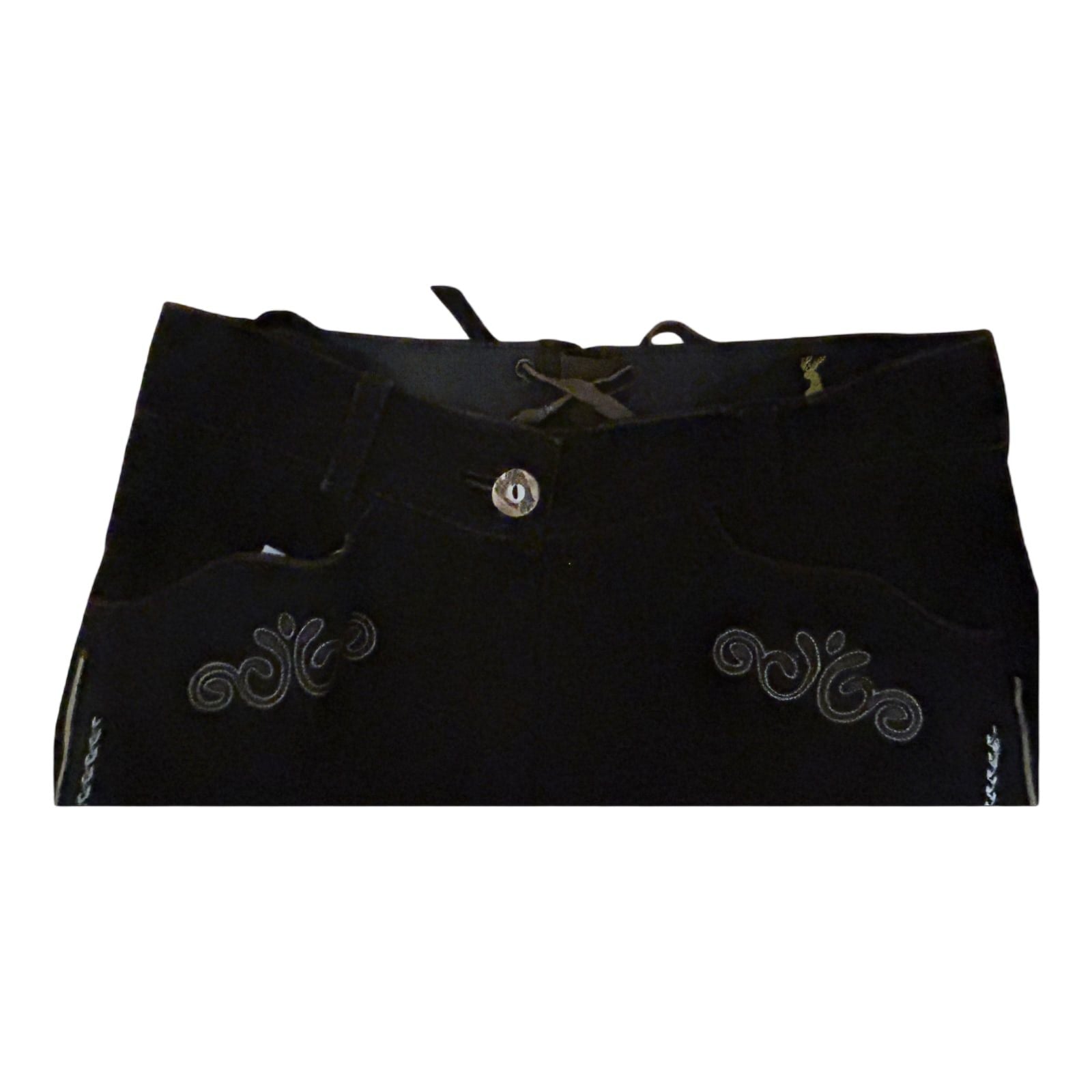 Almsach Damen Lederhose Wildleder schwarz Größe 36 NEU