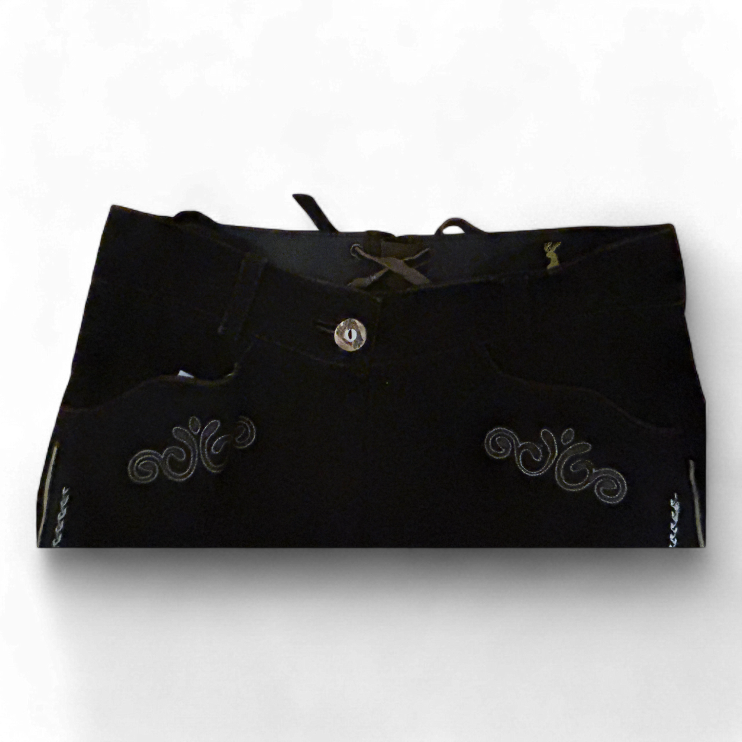 Almsach Damen Lederhose Wildleder schwarz Größe 36 NEU