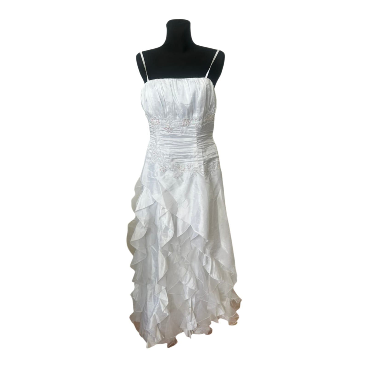 Cherlone Brautkleid Damen Gr. 44 Weiß Maxikleid Abendkleid Ballkleid Hochzeit