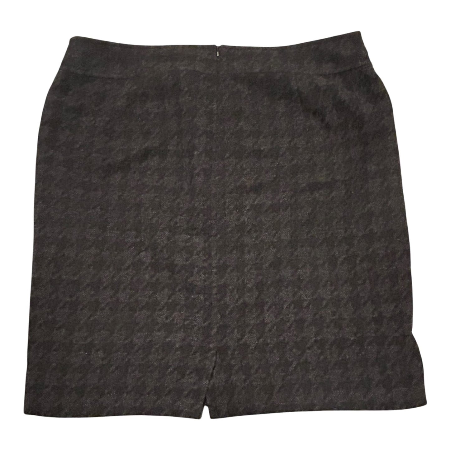 Bonita Damen Rock Gr 46 Grau Schwarz Wollmischung Karomuster Klassisch Midi