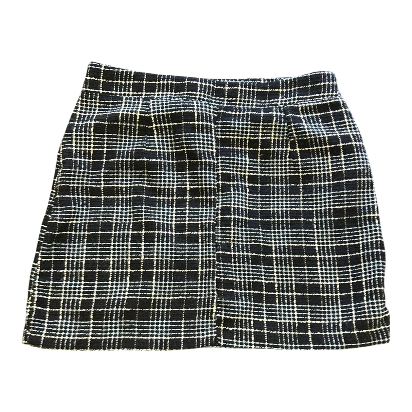 👗 Trendyol Minirock Damen M Blau-Weiß Kariert – Freizeitlook