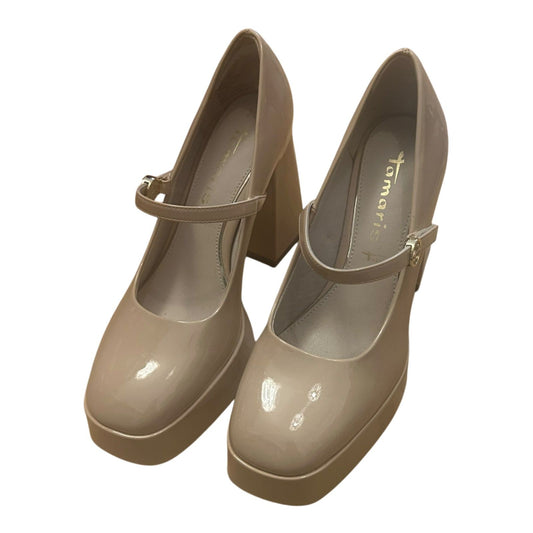 Tamaris TOUCH-IT Pumps – Creme Lack, Größe 39 NEU!