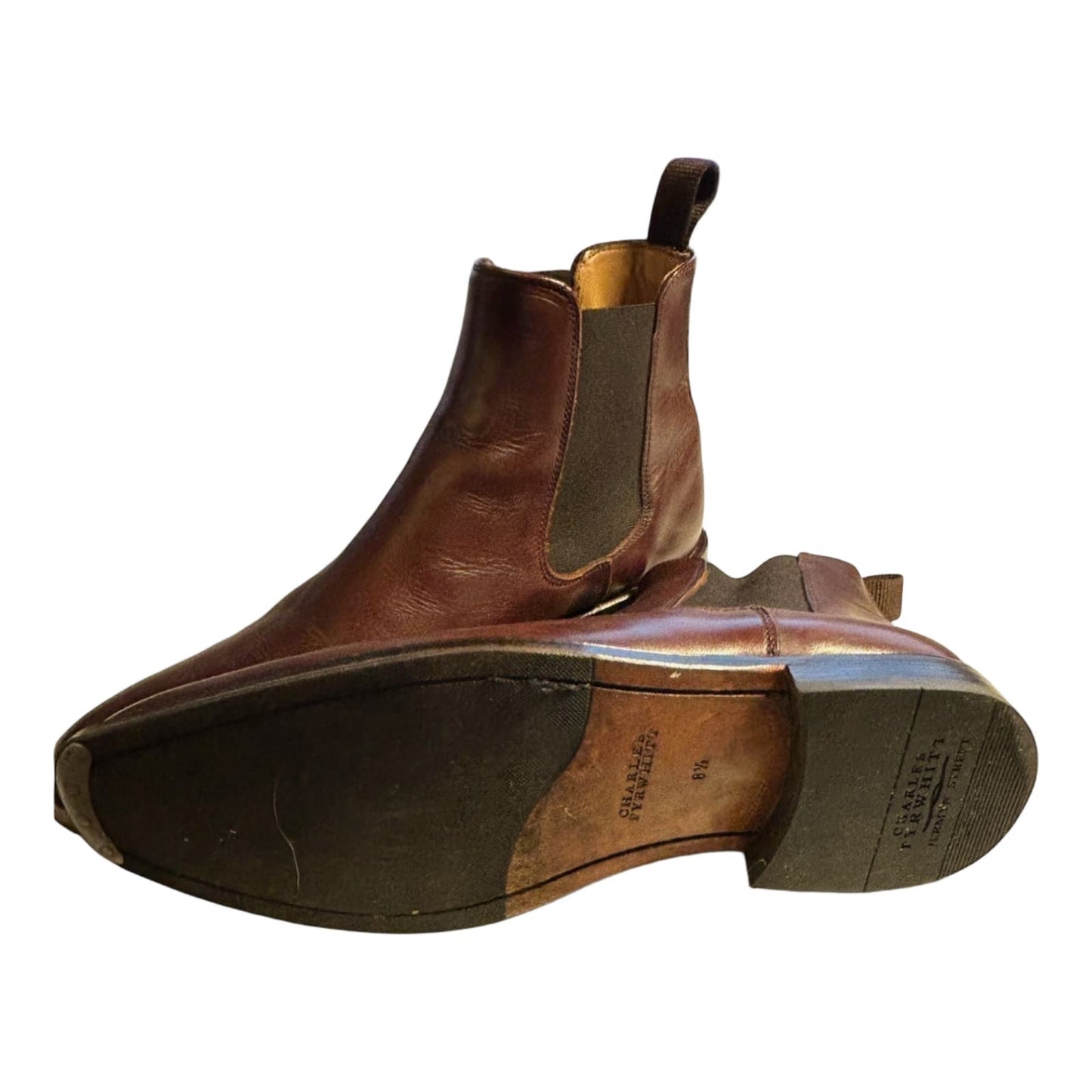Chelsea-Stiefel aus Leder – Kastanienbraun, Gr. 42,5 (UK 8,5), sehr guter Zustand