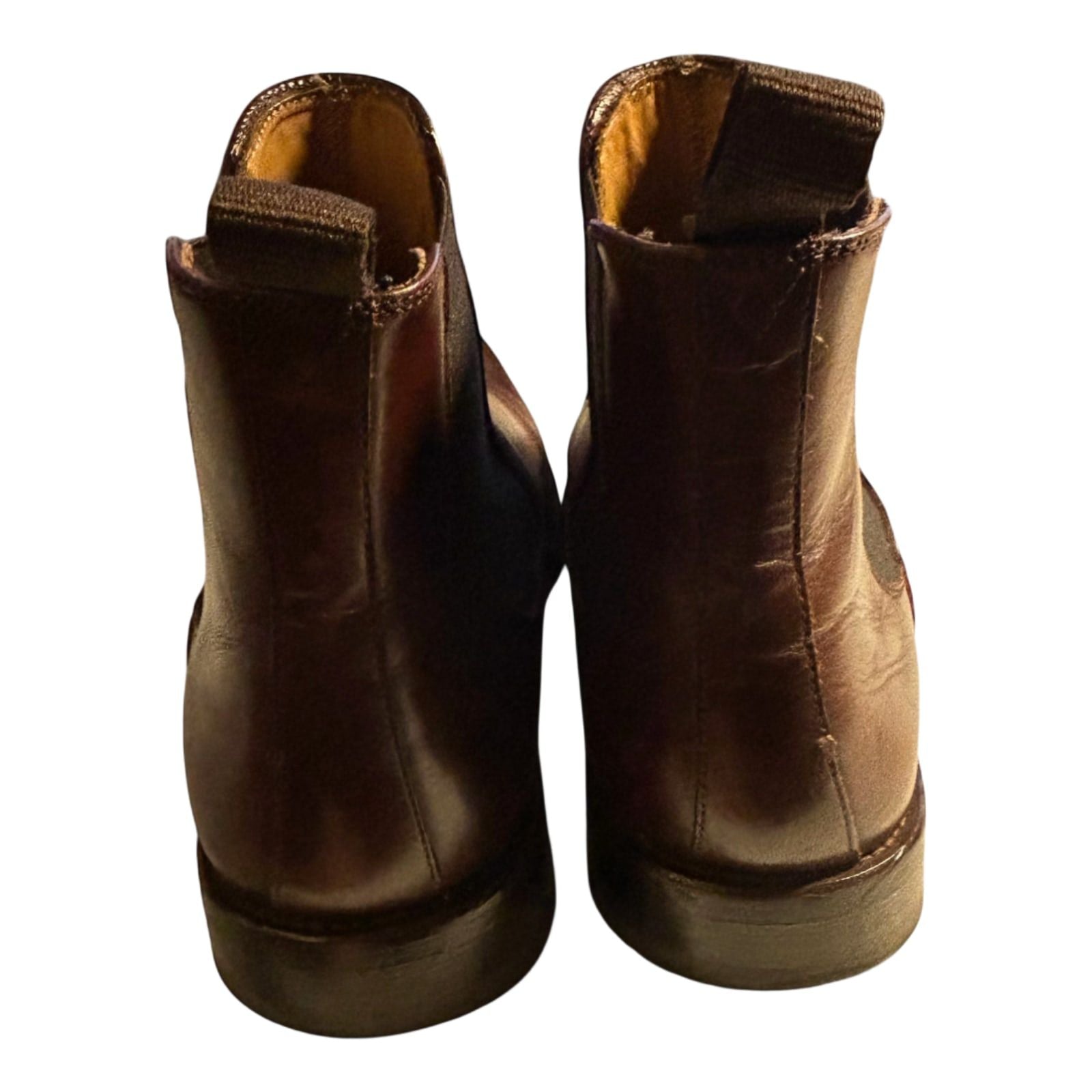 Chelsea-Stiefel aus Leder – Kastanienbraun, Gr. 42,5 (UK 8,5), sehr guter Zustand