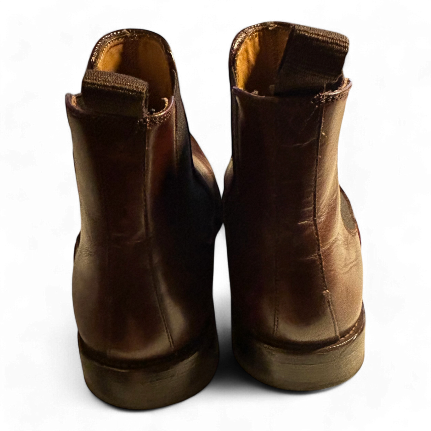 Chelsea-Stiefel aus Leder – Kastanienbraun, Gr. 42,5 (UK 8,5), sehr guter Zustand