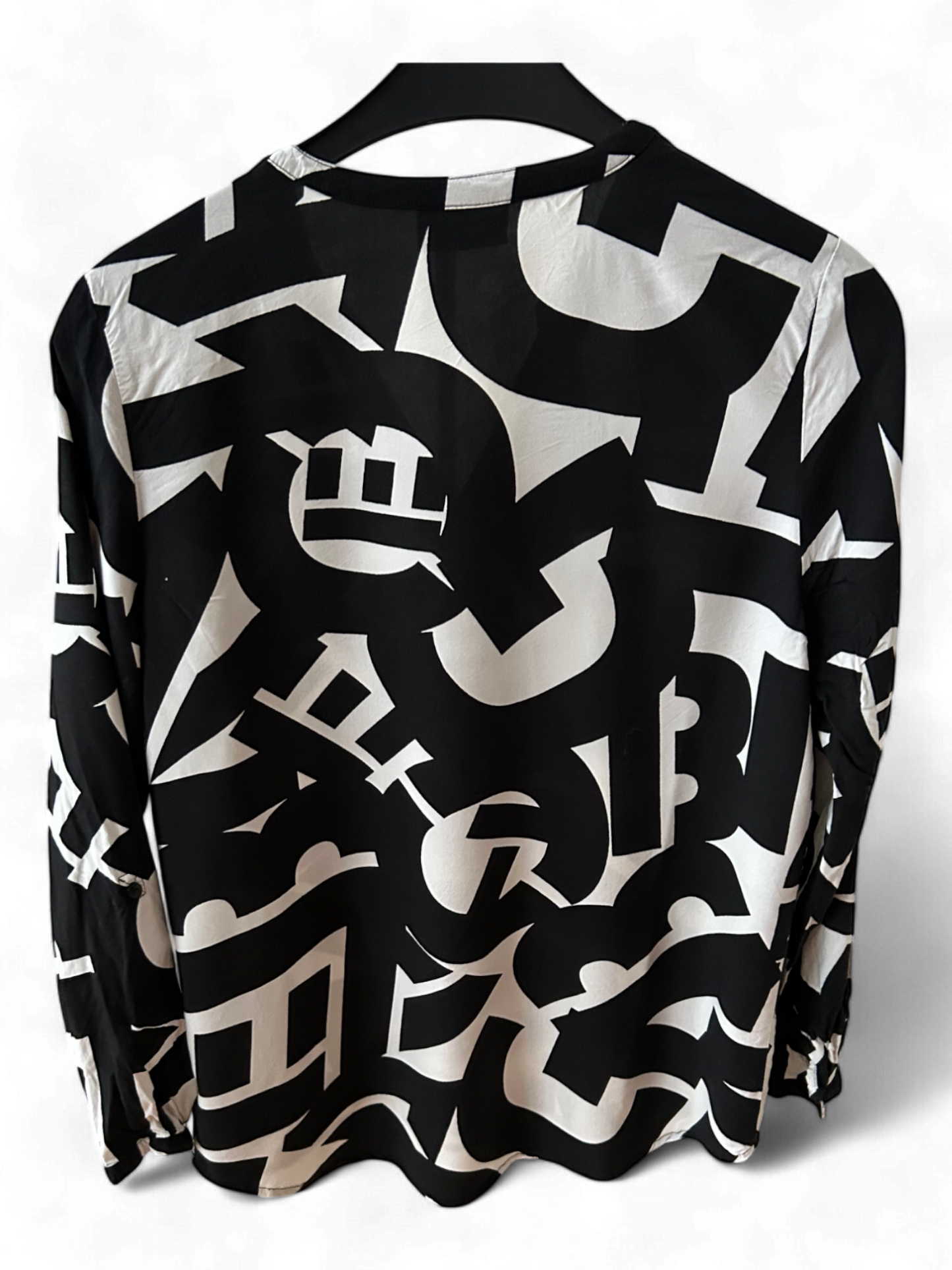 Elegante Gina Benotti Damen-Bluse aus Viskose, Schwarz-Weiß, Gr. M