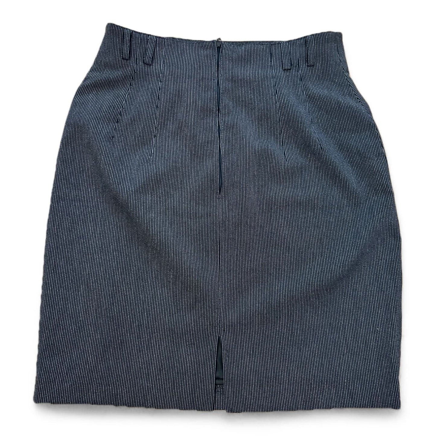 Pure Panda Vintagerock Damen Rock Gr 36 Schwarz Nadelstreifen Elegant Retro