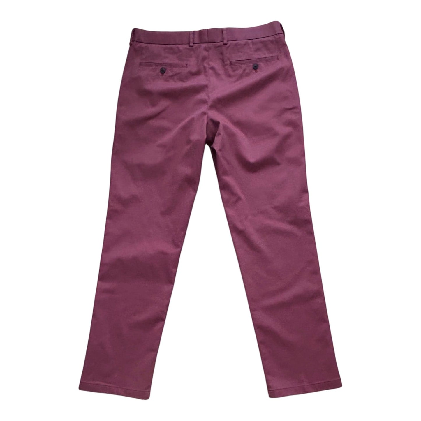 Charles Tyrwhitt Stoffhose Herren Rot Größe 34W 30L Sehr guter Zustand