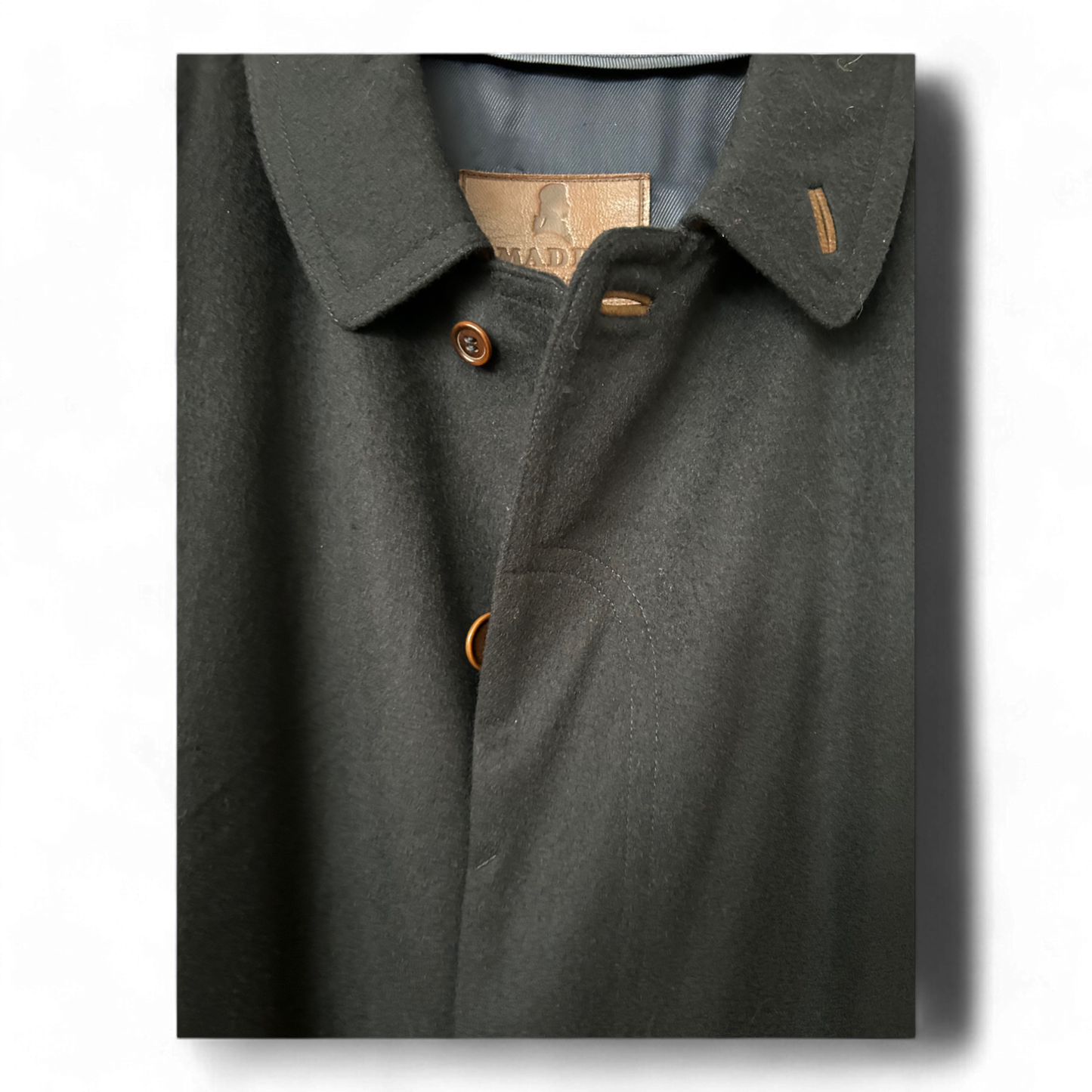 Amadeus Herren Lodenmantel 100% Schurwolle Gr. 52 - Wie NEU!