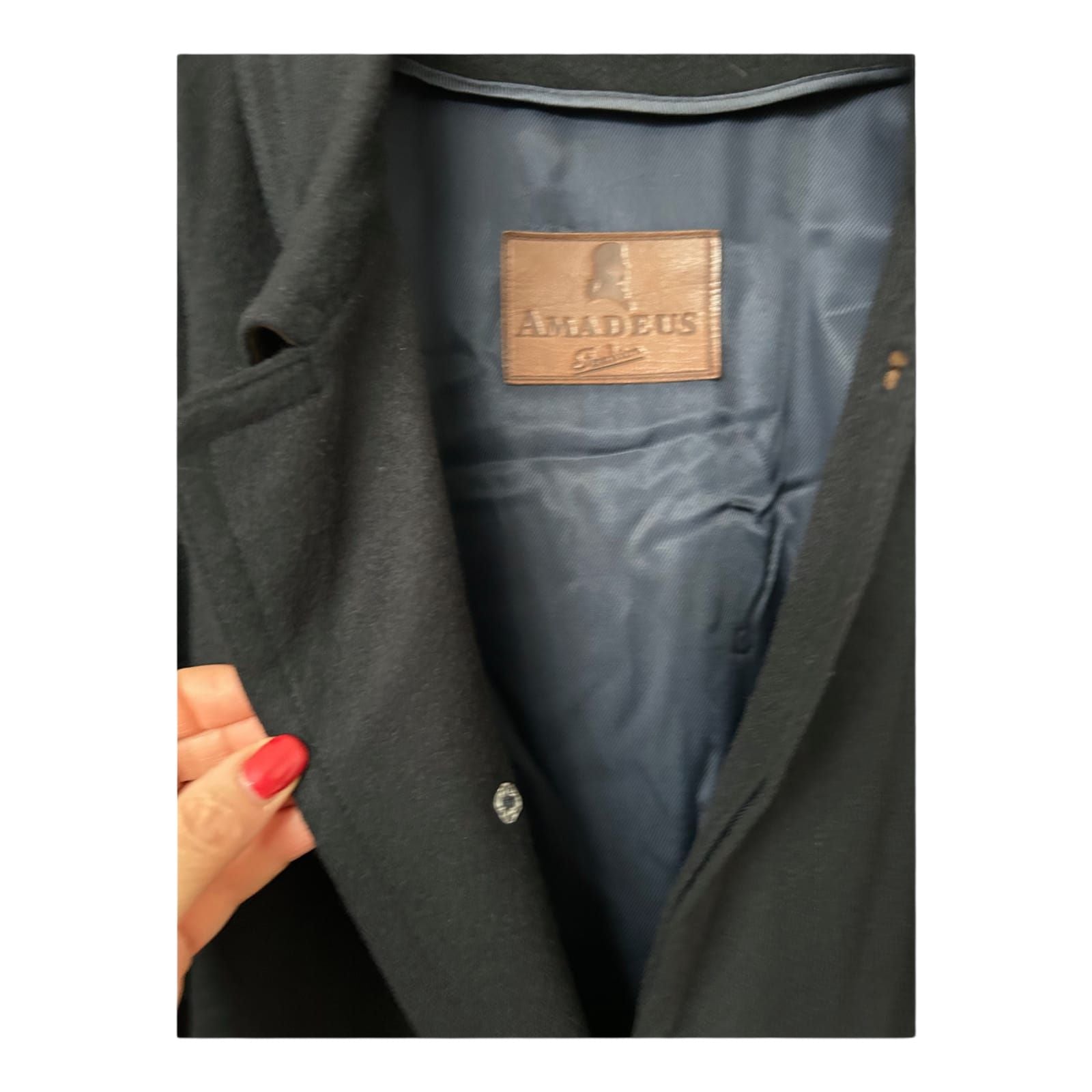 Amadeus Herren Lodenmantel 100% Schurwolle Gr. 52 - Wie NEU!