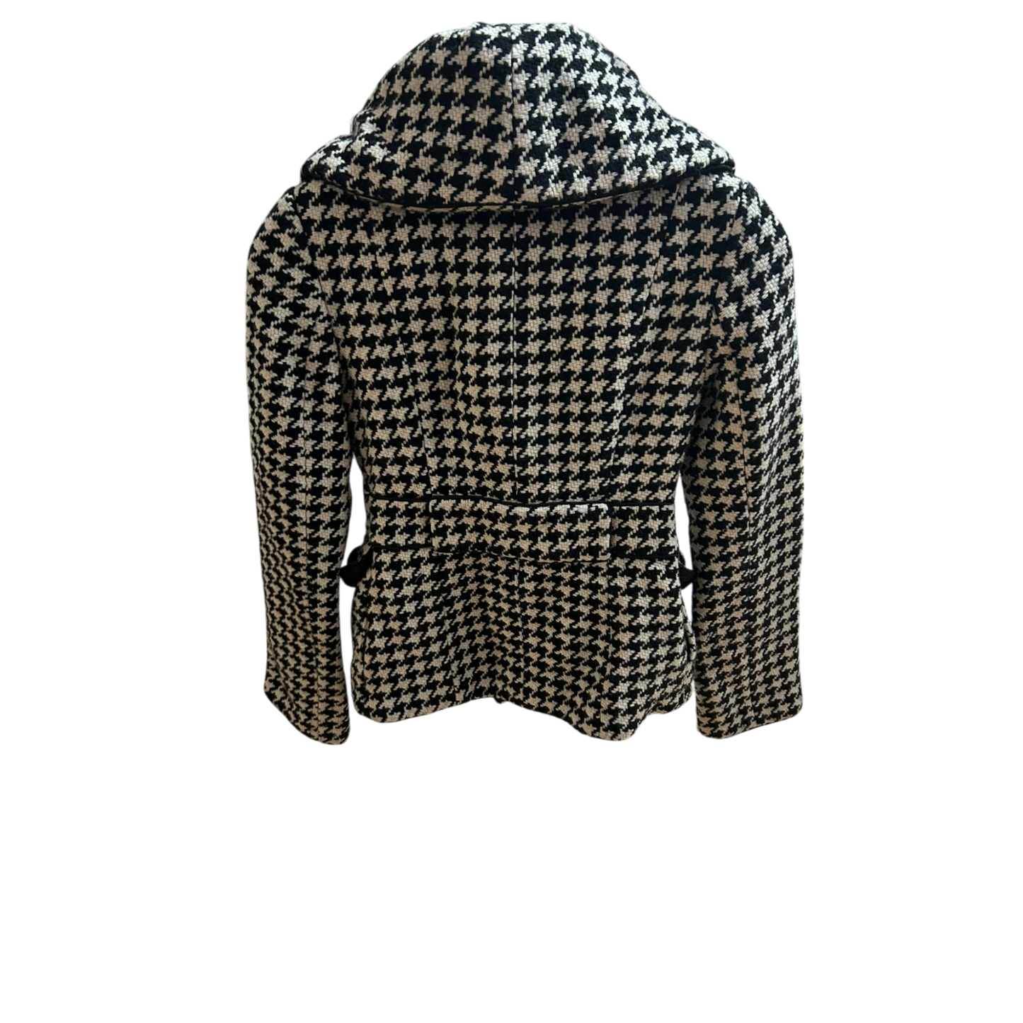 New Yorker Hahnentrittmuster Jacke – Schwarz/Weiß, Damen, Größe 34, sehr guter Zustand