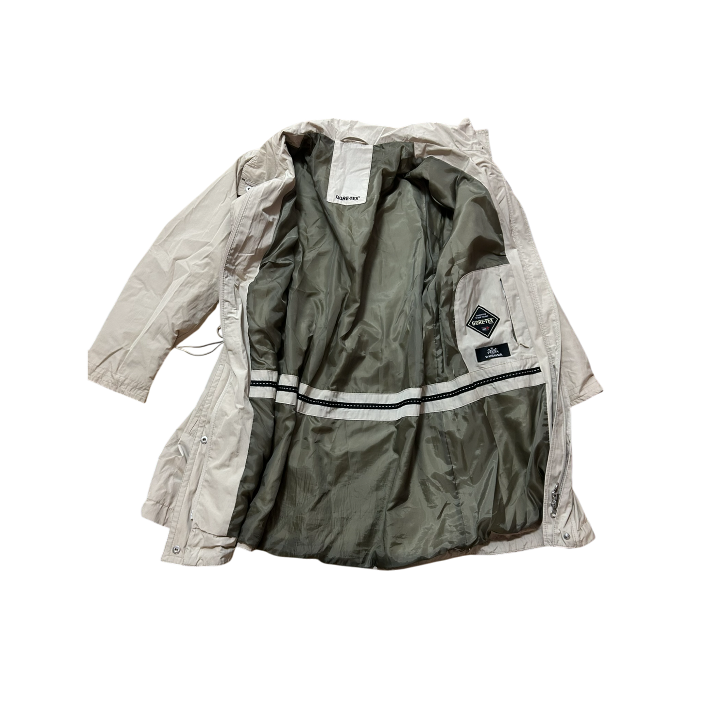 Walbusch Gore-Tex Jacke Damen, Hellbeige, Größe 44 – Sehr guter Zustand, Wasserdicht und Atmungsaktiv