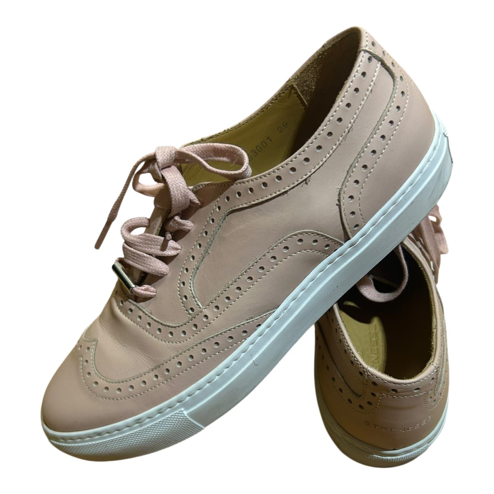 Strenesse Damen Halbschuhe Leder Rosa Größe 39 – Elegant & Zeitlos