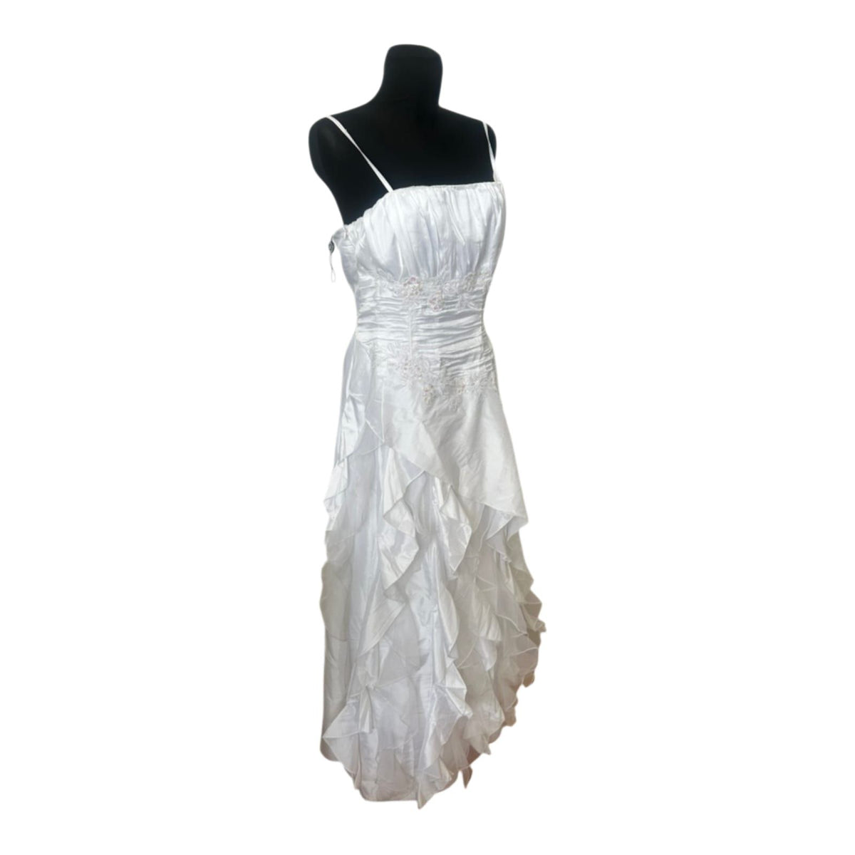 Cherlone Brautkleid Damen Gr. 44 Weiß Maxikleid Abendkleid Ballkleid Hochzeit