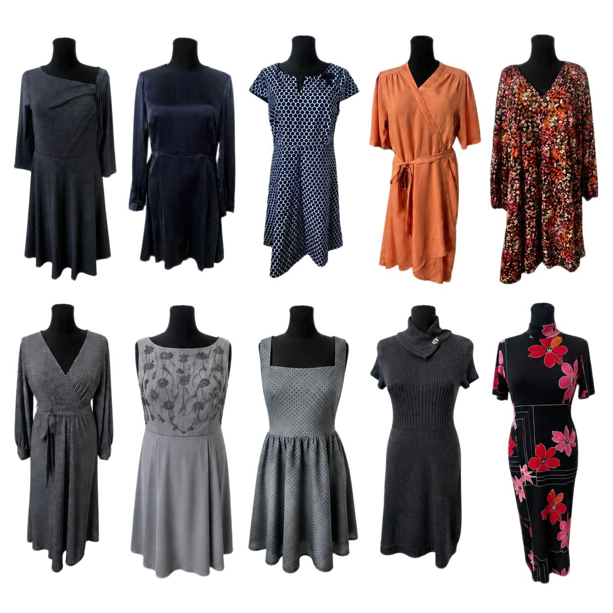 10 Damenkleider Gr. 42/XL Markenpaket Esprit Neu Calvin Klein Comma Desigual
