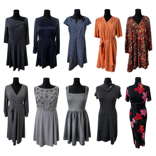 10 Damenkleider Gr. 42/XL Markenpaket Esprit Neu Calvin Klein Comma Desigual