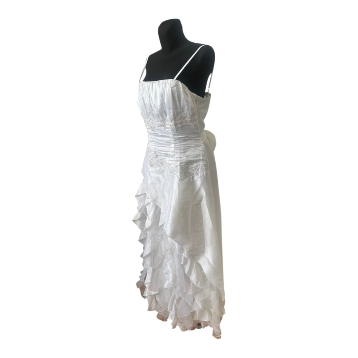 Cherlone Brautkleid Damen Gr. 44 Weiß Maxikleid Abendkleid Ballkleid Hochzeit