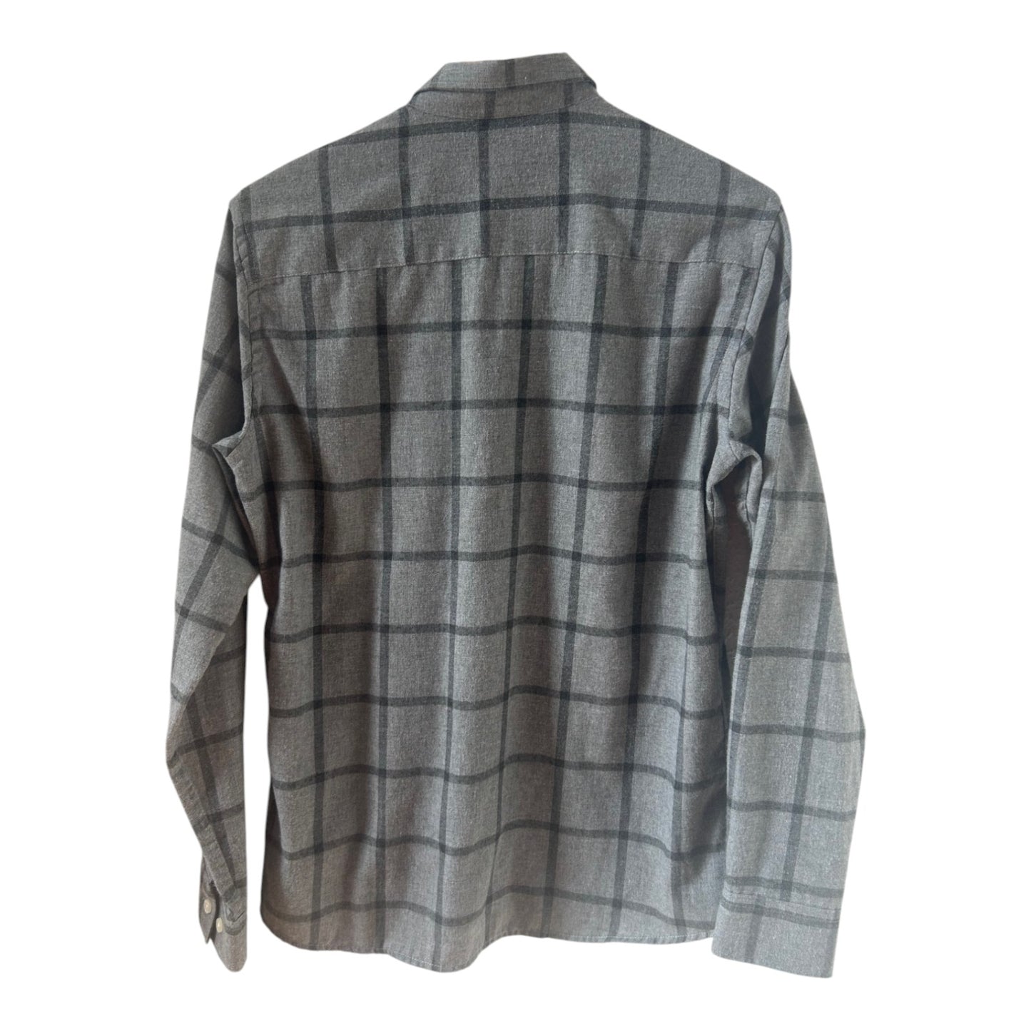 Clean Cut Copenhagen Hemd Herren Gr M Grau Kariert Langarm Modern Casual Shirt