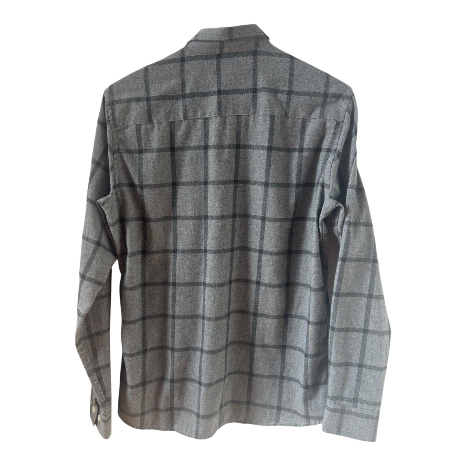 Clean Cut Copenhagen Hemd Herren Gr M Grau Kariert Langarm Modern Casual Shirt