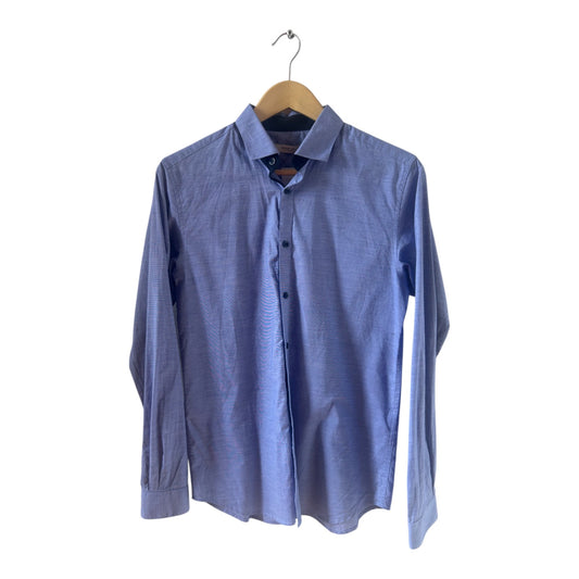 Jack and Jones Premium Hemd Herren Gr S Blau Langarm Baumwolle Business Modern