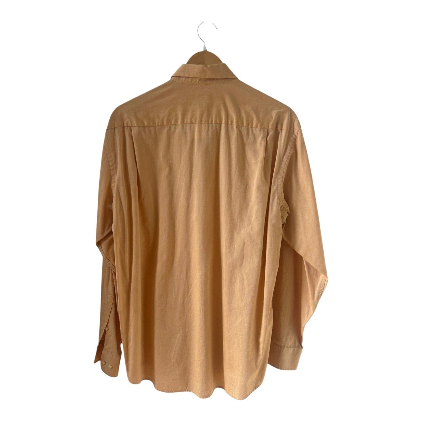 McNeal Hemd Herren Gr 42 L Oxford Baumwolle Button Down Langarm Beige Casual