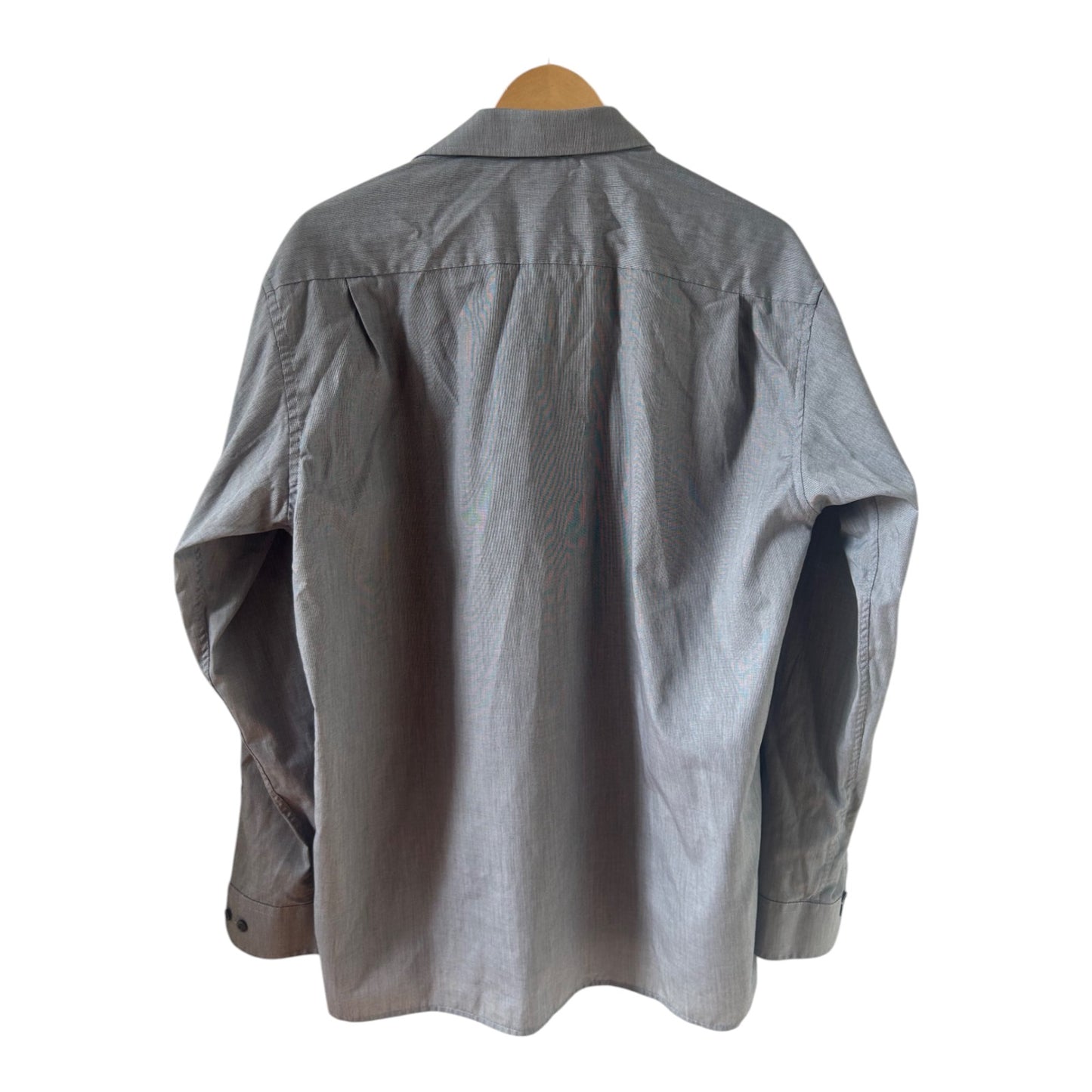 Eterna Herrenhemd Gr 42 Blackline Langarm Grau Baumwolle Elegant Business Klassisch