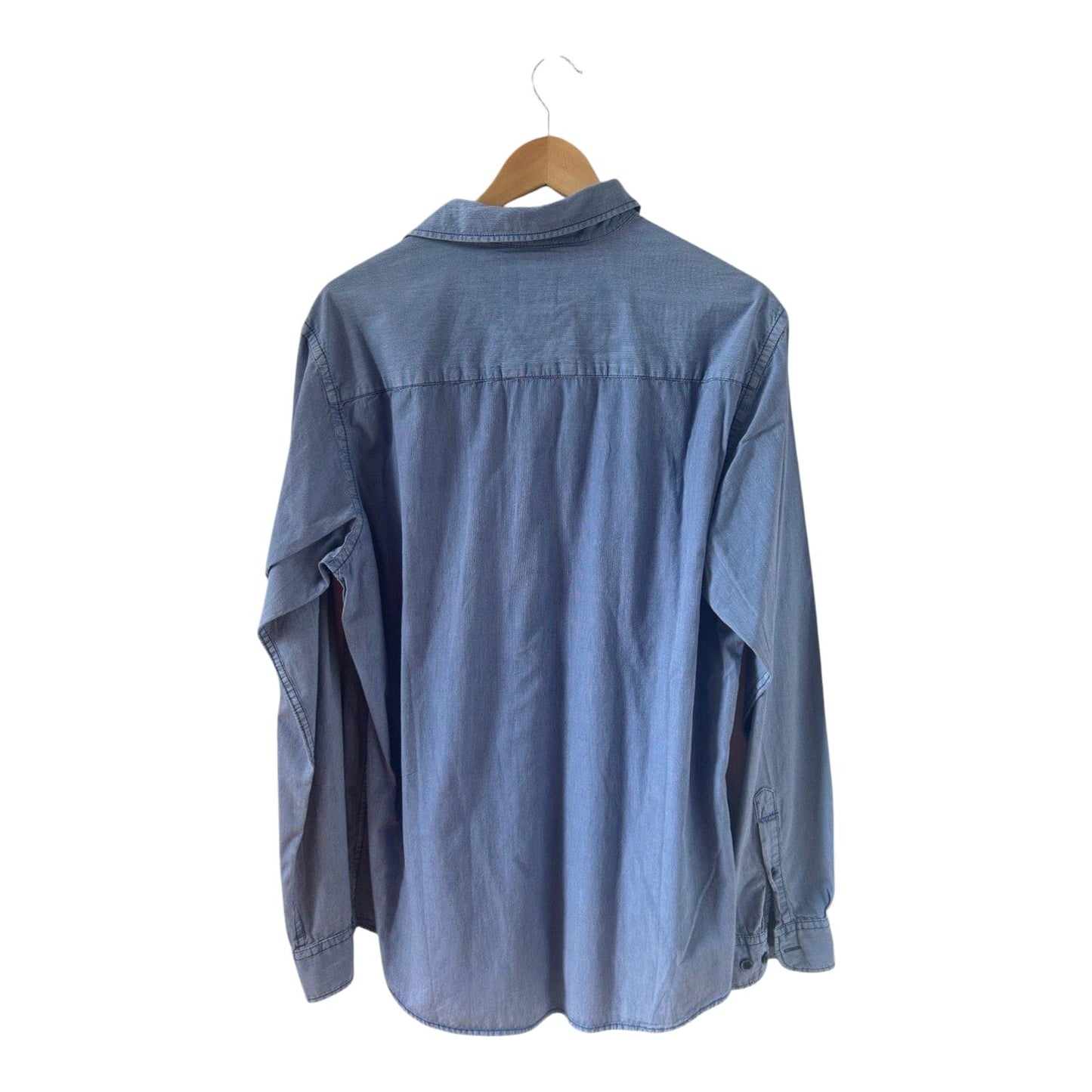 Engbers Hemd Herren Gr L Blau Baumwolle Langarm Casual Freizeit Business Classic