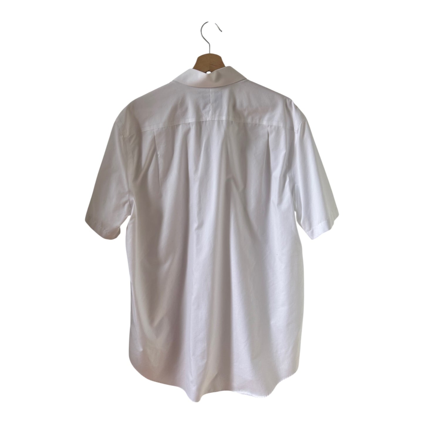 Charles Tyrwhitt Hemd Herren Gr 42 Weiß Kurzarm Baumwolle Bügelfrei Business Classic