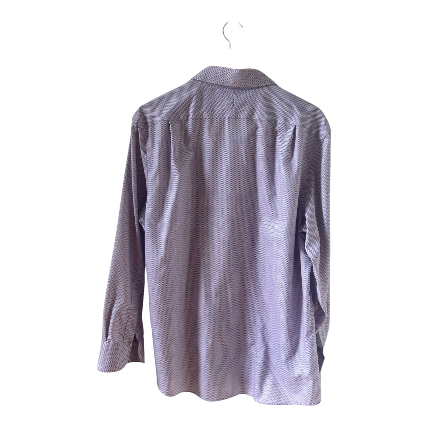 Charles Tyrwhitt Hemd Herren L Non Iron Regular Fit Baumwolle Weiß Blau Rosa