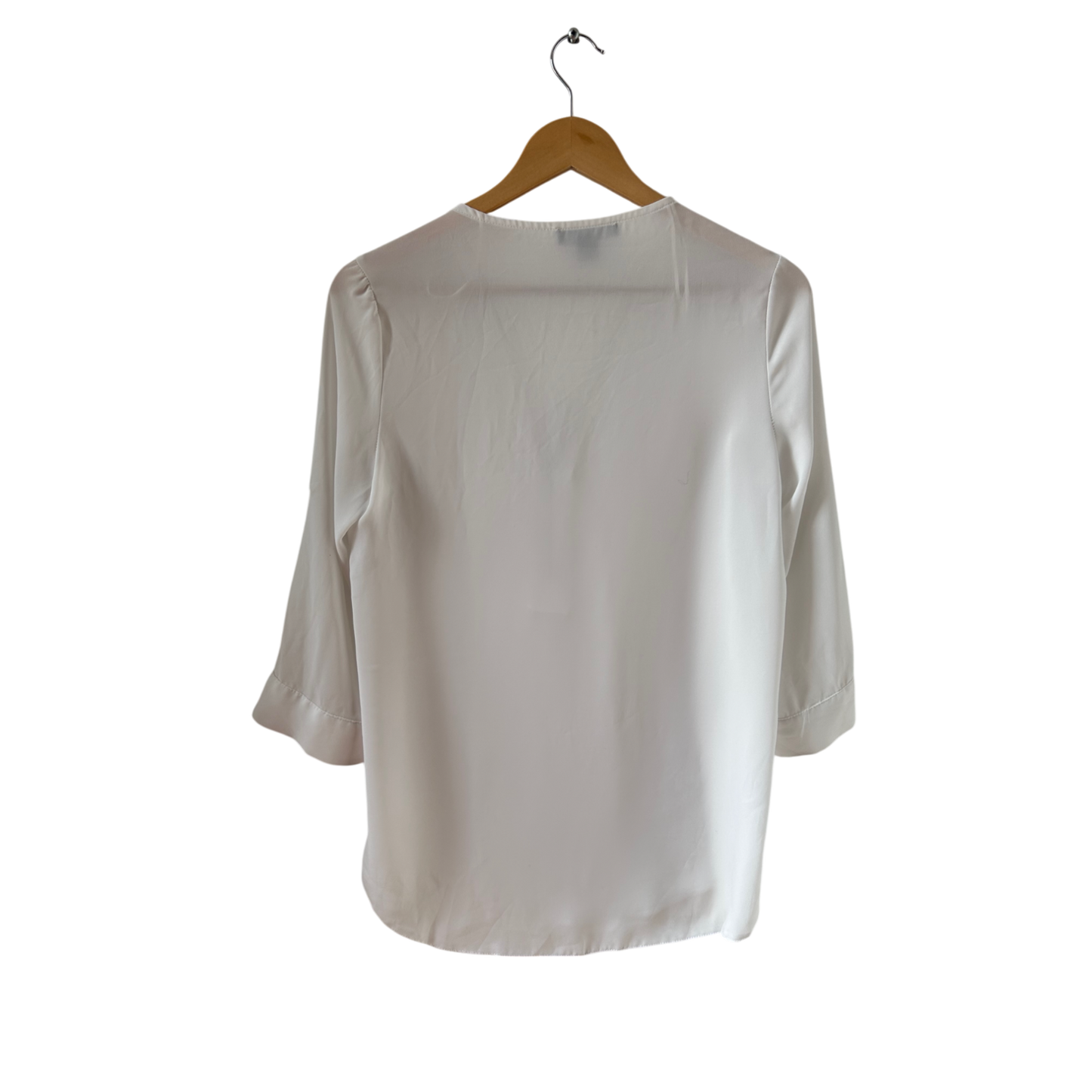 Atmosphere Bluse Damen Gr 38 Weiß Zip Tunika 3 4 Arm Hinten Länger Elegant Modern