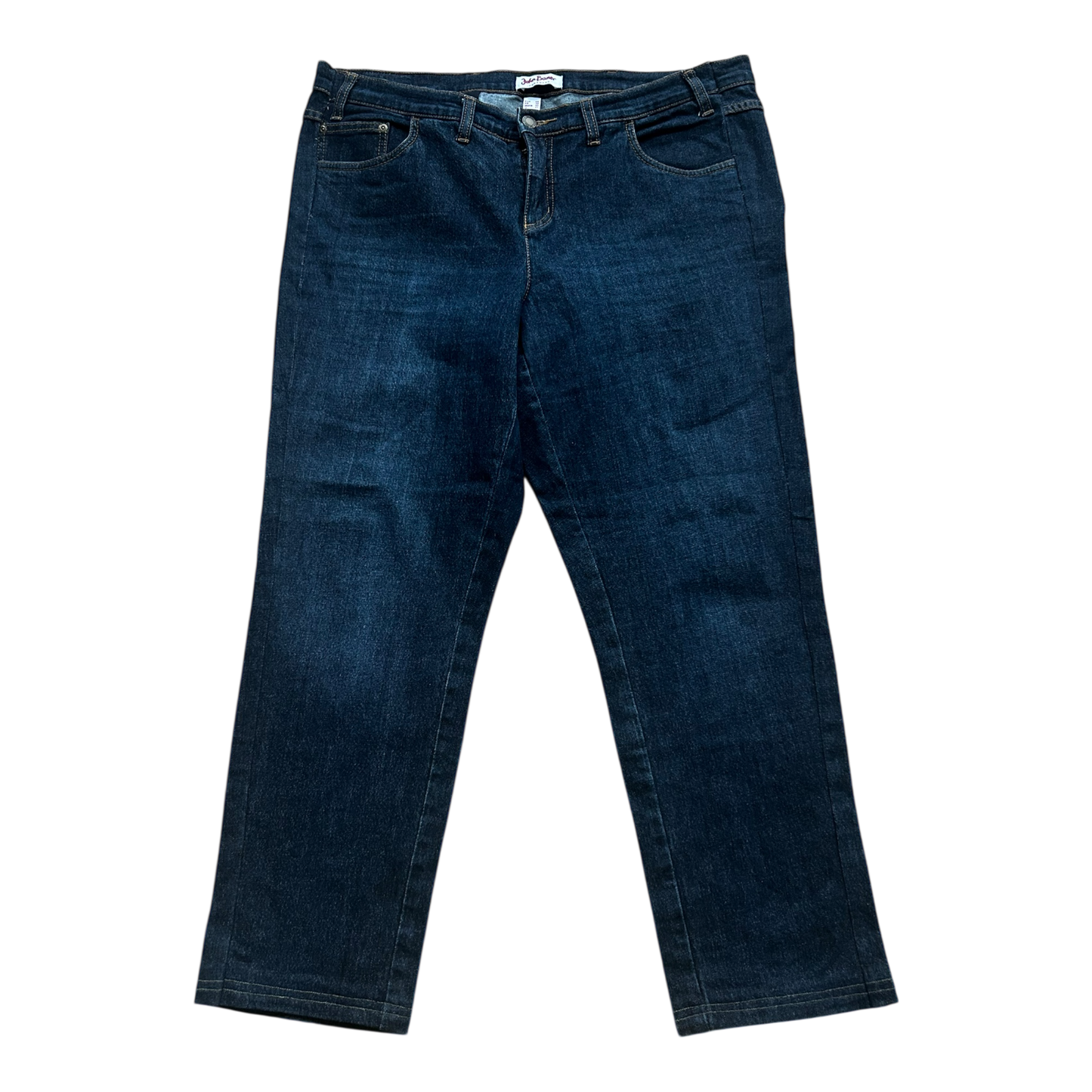 John Baner Jeans Damen Gr 48 Dunkelblau Straight Fit Klassisch Baumwollmix